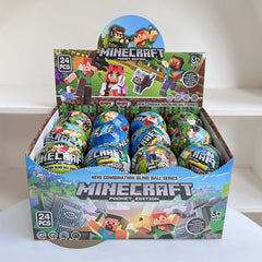 New Cartoon Mc My Block World Magnetic Pixel Assembly Blocks Blind Box Educational Toys Children'S Gift Puzzle Toy Figure