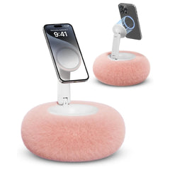 New Plush Pillow Magnetic Phone Bracket  Adjustable Angle Desktop Stand For Live Straming Video Chat Tiktok smartphone Holder