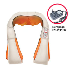 3D Kneading & Shiatsu Massage Shawl Pillow with Heat Therapy - Portable Neck Shoulder Back Massager for Home, Office Use - Relie