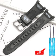 Watch Accessories Suitable for Casio Proterk PRG-240 PRG-40 Resin Watch Band 10631626 Replacement Wirstband Strap Bracelet