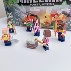 New Cartoon Mc My Block World Magnetic Pixel Assembly Blocks Blind Box Educational Toys Children'S Gift Puzzle Toy Figure