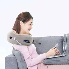 JianYouCare Portable U-shaped cervical Vibrator massage pillow heating 3D kneading Shiatsu Shoulder massager neck protector home