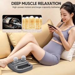 4-Head Percussion Massage Gun with LCD Display, Professional Deep Tissue Muscle Relaxation for Fitness Sports Recovery