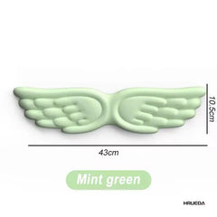 Keyboard Mouse Wrist Rest Angel Wing Memory Foam Mouse Pad Set Wrist Support Ergonomic Non-Slip for Computer Laptop Easy Typing