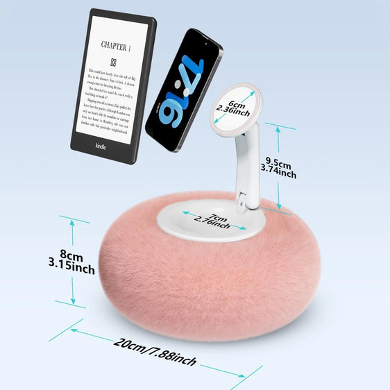 New Plush Pillow Magnetic Phone Bracket  Adjustable Angle Desktop Stand For Live Straming Video Chat Tiktok smartphone Holder