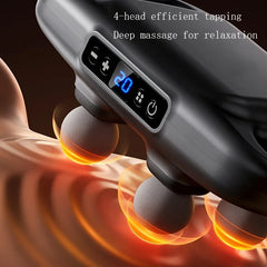 8-Head Deep Tissue Massager Gun USB Rechargeable Full Body And Neck Massage Ideal Gift for Athletes Friends And Family