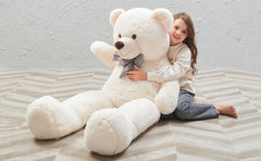Giant Teddy Bear  4 Feet Stuffed Animal Stuffed Bear Baby Shower Life Size Large Teddy for Girlfriend Boyfriend Wife Children