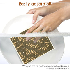 6-12Pcs Dish Towels Kitchen Cellulose Cotton Cleaning Cloths Absorbent Swedish Rags Soft Reusable Wet Dry Household Dishcloths