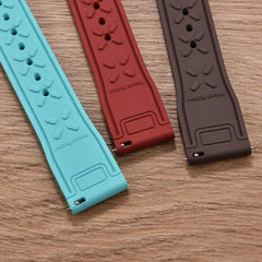 FKM Fluororubber Watch Band 20/21/22mm Quick Release Waterproof Replacement Strap For Rolex Dive Huawei Samsung Smartwatches