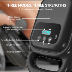 4-Head Percussion Massage Gun with LCD Display, Professional Deep Tissue Muscle Relaxation for Fitness Sports Recovery