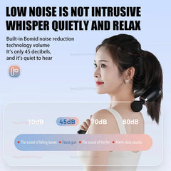 Fascia gun with long bent handle high-frequency vibration muscle massager for back neck shoulder relief deep tissue massage tool