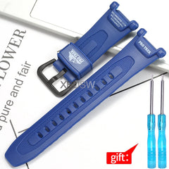 Watch Accessories Suitable for Casio Proterk PRG-240 PRG-40 Resin Watch Band 10631626 Replacement Wirstband Strap Bracelet