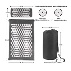 Non-Slip Massager Cushion acupressure Massage Yoga Mat Sets Spike Fitness Pilates Relieve Stress Back Pain Applicator kuznetsov