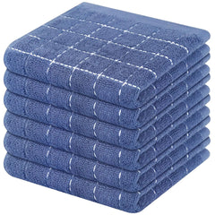 Olanly 100% Cotton Kitchen Towel Super Soft and Absorbent Household Cleaning Cloth Reusable Daily Dish Rags Thickened Dish Cloth