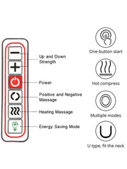 3D Kneading & Shiatsu Massage Shawl Pillow with Heat Therapy - Portable Neck Shoulder Back Massager for Home, Office Use - Relie