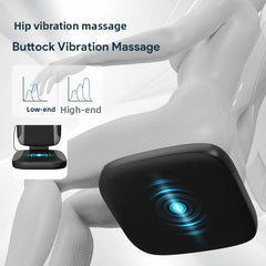 Electric Back Massager Vibrating Cervical Massage Chair Seat Cushion for Body Shiatsu Heated Kneading Relaxarion Home Office Use