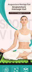 Lotus Flower Sponge Acupressure Mat Set for Yoga Acupoint Massage Matting