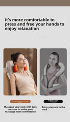 JAIYORL Trapezius Electric Massage Pillow Wireless Car And Home Massager Heating Waist Neck Leg Cervical Shiatsu Kneading