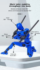 Creative Multi-Jointed Movable Shapeshift Robot 3.0 3D Printed Mannequin Dummy Action Model Doll Toy Kid Christmas Decora Gift