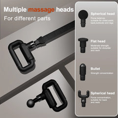 Deep Tissue Massager Gun with Belt 2-in-1 Percussion Muscle Massage Gun for Muscle Tension Ease, Handheld Massager Massage Gun