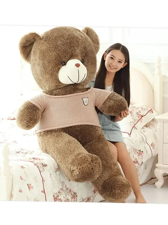 Giant Teddy Bear Dolls Kawaii Soft Pillow Plush Toy Stuffed Animal Cute Sleep Cushion Home Bed Decoration Child Gift For Girls