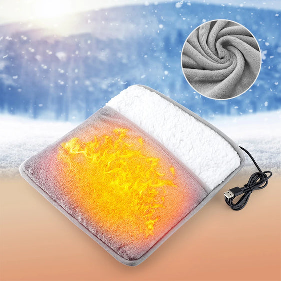 Electric Foot Warmer Heated Foot Cover Multi-Function Portable Hand Warmer Thermal Foot Muff for Home Office