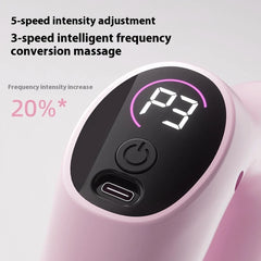 Multifunctional Full-Body Fascia Ring with 5 Modes Deep Tissue Massage Gun Handheld Fascial Ring Massage Ring for Home Gym Use