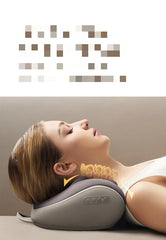 Electric Cervical Massage Bed Pillow Shiatsu Neck Shoulder Relaxation 3D Deep Tissue Kneading Waist Legs Ideal For Home Office
