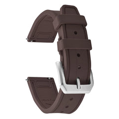 FKM Fluororubber Watch Band 20/21/22mm Quick Release Waterproof Replacement Strap For Rolex Dive Huawei Samsung Smartwatches