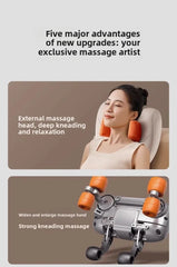 JAIYORL Trapezius Electric Massage Pillow Wireless Car And Home Massager Heating Waist Neck Leg Cervical Shiatsu Kneading
