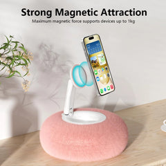 New Plush Pillow Magnetic Phone Bracket  Adjustable Angle Desktop Stand For Live Straming Video Chat Tiktok smartphone Holder