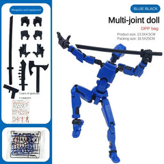 Creative Multi-Jointed Movable Shapeshift Robot 3.0 3D Printed Mannequin Dummy Action Model Doll Toy Kid Christmas Decora Gift