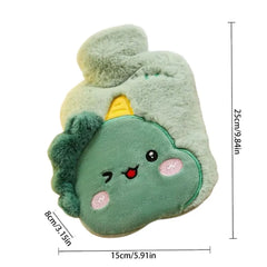 Hot Water Bottle With Soft Cover Hand Feet Warmer Cold Water Bottle Animal Cover Portable Cold Weather Warmer For Menstrual