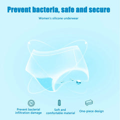 Elastic Silicone Beach Solid Waterproof Soft Women Panties Non Toxic Leakproof Menstrual Briefs for Swimming & Gift Mestrual Cup