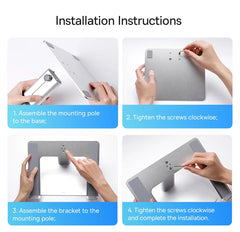 Baseus Laptop Stand for Macbook Air Pro Foldable Aluminum Vertical Notebook Stand Scalable Adjustable Support Tablet Kickstand