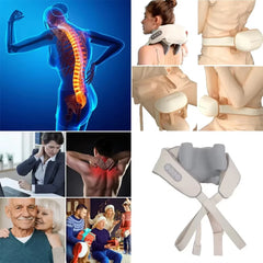 Tuhopeta 6D Neck Shoulder Back Massager Deep Tissue Back Massage DeviceKneading Squeeze Tense Massager Trapezius Muscle Massage