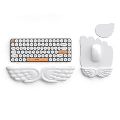 Mechanical Keyboard Mouse Wrist Rest Computer Keyboard Laptop Angel Wing Memory Foam Mouse Cushion Support Pad Wrist Support