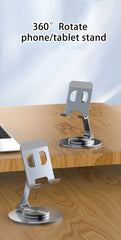 360° Rotate Metal Desk Mobile Phone Holder Stand For iPhone iPad Xiaomi Adjustable Desktop Tablet Table Cell Phone Stand