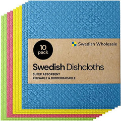 Kitchen Dishcloths, Reusable Paper Towels for Counter and Dishware - Eco-Friendly Cellulose Sponge Cloths