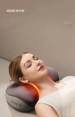 Electric Cervical Massage Bed Pillow Shiatsu Neck Shoulder Relaxation 3D Deep Tissue Kneading Waist Legs Ideal For Home Office