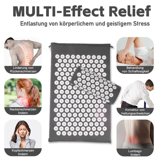 Non-Slip Massager Cushion acupressure Massage Yoga Mat Sets Spike Fitness Pilates Relieve Stress Back Pain Applicator kuznetsov