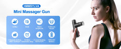 Mini Massage Gun, Percussion Deep Tissues Muscle with Heat, Portable Full-Metal Massage Gun with 3 Interchangeable Heads, Gifts