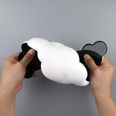 Leather Cloud Shape Wrist Rest Pad Soft PU Material Memory Foam Anti-Slip Rubber Base Office Keyboard Mouse Support Wrist Pad