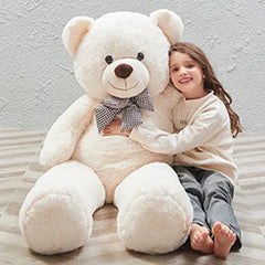 Giant Teddy Bear  4 Feet Stuffed Animal Stuffed Bear Baby Shower Life Size Large Teddy for Girlfriend Boyfriend Wife Children