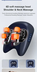 JAIYORL Trapezius Electric Massage Pillow Wireless Car And Home Massager Heating Waist Neck Leg Cervical Shiatsu Kneading