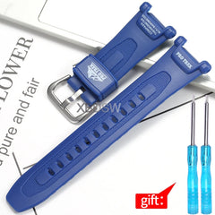 Watch Accessories Suitable for Casio Proterk PRG-240 PRG-40 Resin Watch Band 10631626 Replacement Wirstband Strap Bracelet