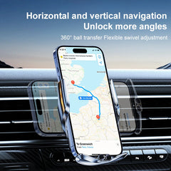 15W Car Wireless Charger Magnetic Automatic Car Mount Phone Holder For iPhone Xiaomi Samsung Infrared Induction Fast Charging