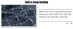 Olanly 100% Cotton Kitchen Towel Super Soft and Absorbent Household Cleaning Cloth Reusable Daily Dish Rags Thickened Dish Cloth