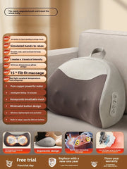 Electric Cervical Massage Bed Pillow Shiatsu Neck Shoulder Relaxation 3D Deep Tissue Kneading Waist Legs Ideal For Home Office