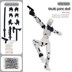 Creative Multi-Jointed Movable Shapeshift Robot 3.0 3D Printed Mannequin Dummy Action Model Doll Toy Kid Christmas Decora Gift